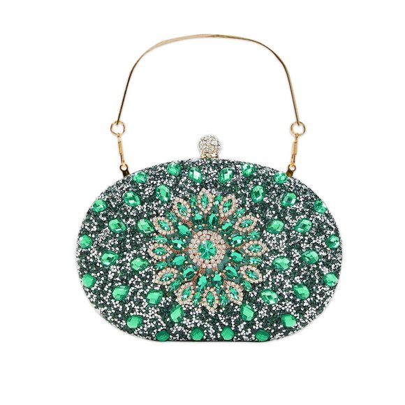 Rhinestone Evening Bag Sparkly Sequin Purse Bridal Wedding Handbag :v - Picture 1 of 7